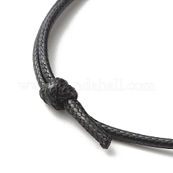 Bracciale con cordino regolabile con perline smaltate acriliche a cuore per ragazze adolescenti&nbsp;BJEW-JB07049