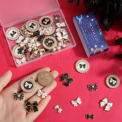 48pcs 8 styles de pendentifs en émail en alliage&nbsp;ENAM-SC0005-66