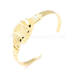 Bracciale rigido con perline occhio di cavallo al quarzo limone naturale&nbsp;G-D458-01G-07-RS