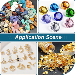 Runde Schmuck-Aufbewahrungsbox für lose Diamanten aus durchsichtigem Kunststoff&nbsp;CON-WH20003-01A-02