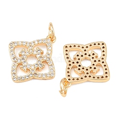 Pendentifs en laiton zircon cubique transparent&nbsp;CU-CBA7BFE-02A-G