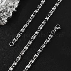 Collane a catena lumachina in acciaio inossidabile 304 anti-ossidazione&nbsp;X-NJEW-P226-08P-01