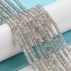 Natürlichen graue Achat Perlen Stränge&nbsp;G-Q004-B01-01
