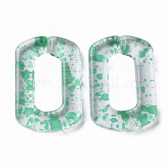 Transparentem Acryl Verknüpfung Ringe&nbsp;OACR-N009-017A-13