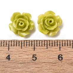 Perles sculptées en corail synthétique teinté&nbsp;SH-CBAE713-03A