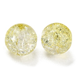 Perle di vetro crackle trasparente&nbsp;GLAA-L046-01A-10