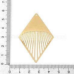 Anhänger aus geätztem Metallverzierungen aus Edelstahl 304&nbsp;STAS-H236-03G