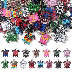 60pcs 15 Arten Legierungs-Emaille-Verbindungsstückcharme&nbsp;ENAM-CJ0004-88