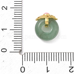 Natürliche grüne Aventurin European Beads&nbsp;GG-D002-02B-01G