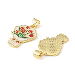 Pendentifs en laiton émaillé pour la saison des remises de diplômes&nbsp;KK-CBAF2EC-03G-D01