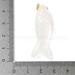 Colgantes tallados de cristal de cuarzo natural&nbsp;G-P599-07G-02