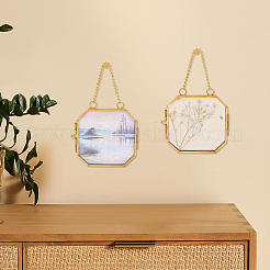 Medaillonanhänger aus Legierung und Glas&nbsp;FIND-WH0173-073A