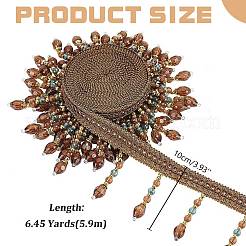 Ruban de dentelle à franges en polyester de 5.7 m&nbsp;OCOR-WR0001-37B