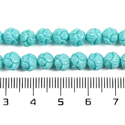 Fili di perline intagliate di corallo sintetico&nbsp;CORA-C003-01D