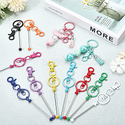 12 portachiavi con perline in lega di 12 colori&nbsp;KEYC-SC0001-45