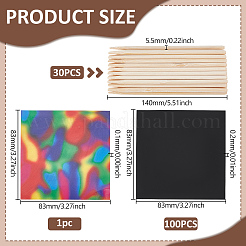 3 Set magisches Regenbogen-Kratzpapier&nbsp;DIY-UN0008-51