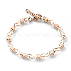 Pulsera de tenis con circonitas cúbicas de cristal&nbsp;BJEW-E108-03RG