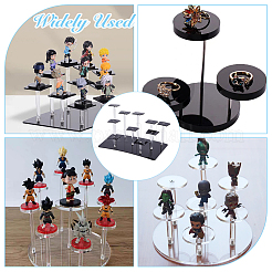 Alzate per display organizer per action figure in acrilico a 10 livello&nbsp;ODIS-WH0002-55