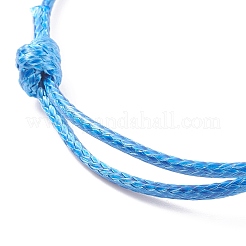 Bracciale in corda di sodalite naturale con perline&nbsp;BJEW-JB07686-01
