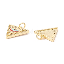 Pendentifs avec zircon cubiques à micro-pavés en laiton&nbsp;ZIRC-P098-05G-01
