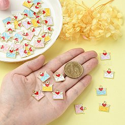 30pcs 5 pendentifs en alliage de couleurs&nbsp;ENAM-CJ0004-28