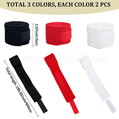 6 pz. 3 colori di benda da boxe in cotone&nbsp;AJEW-CN0004-44