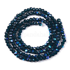 Chapelets de perles en verre opaque de couleur unie&nbsp;EGLA-A034-P1mm-L07