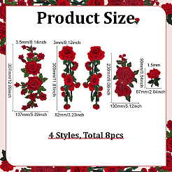 Polyester Sticktuch Aufbügeln/Aufnähen&nbsp;PATC-ME0001-06