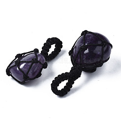 Natürlichen Amethyst Edelsteinanhänger&nbsp;G-N0326-93F