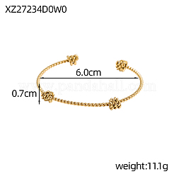 Manschettenarmreifen aus 304 Edelstahl&nbsp;STAS-OY006-86G