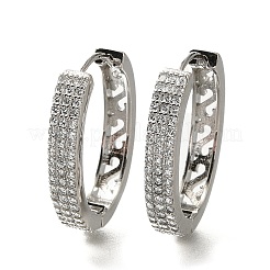 Ottone zirconi Orecchini a cerchio&nbsp;EJEW-M048-05P