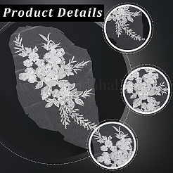 Accessoires aus Blumengaze und Paillettenstickerei&nbsp;DIY-WH20081-002A