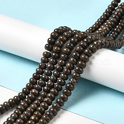 Natürliche rote Schneeflocke Obsidian Perlen Stränge&nbsp;G-G992-B03