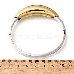 304 Edelstahl-Armreifen mit Scharnier für Damen&nbsp;BJEW-C091-02E-GP