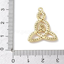 Messing micro pave klare zirkonia anhänger&nbsp;KK-A300-16G