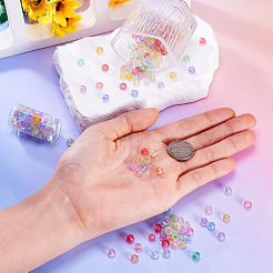 400 Stück 10 Farben transparente Glasperlenstränge&nbsp;GLAA-TA0002-88
