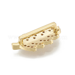 Ottone micro spianare fascini dello scorrevole zirconi&nbsp;ZIRC-S058-108