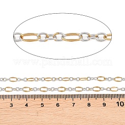 Zweifarbige ovale Gliederketten aus Edelstahl 304&nbsp;CHS-P028-14A