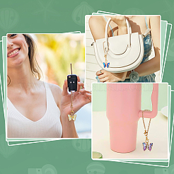 6 Stück Messing-Cup-Charms mit Mikropflaster und klaren Zirkonia&nbsp;HJEW-PH02259