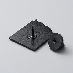 Broche en émail fantôme&nbsp;JEWB-WH0010-48B