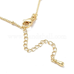 Collier pendentif lettre initiale en laiton&nbsp;NJEW-A015-21G-U