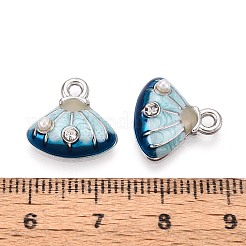 Gestell-Plattierungslegierung Strass Emaille Charms&nbsp;ENAM-N065-01P