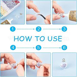 DIY Glas Anhänger Herstellung Kits&nbsp;DIY-CA0001-38
