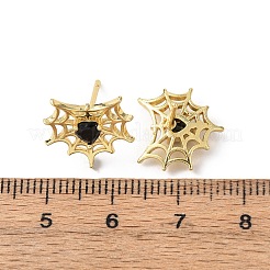 Messing-Mikro pflastern Zirkonia Bolzenohrringe&nbsp;EJEW-Z156-02G-02