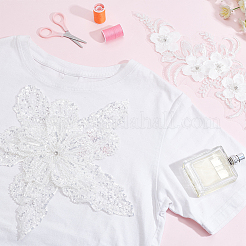 2 Stück Stickerei-Applikationen aus Polyester mit Blumen im 2-Stil&nbsp;PATC-WR0001-01