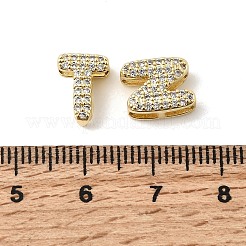 26 pz 26 stili ottone micro pavé zirconia cubica trasparente iniziale multi-filo link&nbsp;KK-S520-01G-24