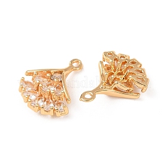 Messing micro pave klar zirkonia charme&nbsp;KK-T082-01G