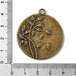 Castone pendente in lega tibetana con incastonatura a cabochon incastonato&nbsp;X-TIBEP-M018-86AB-NF