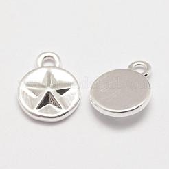 Pentacle Charms aus Messing&nbsp;KK-E711-043-NR
