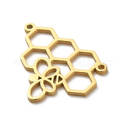 Breloques de connecteur en acier inoxydable 304&nbsp;STAS-O005-03G